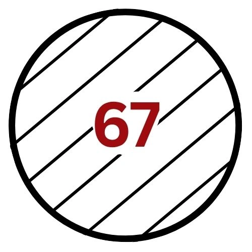 67 cm